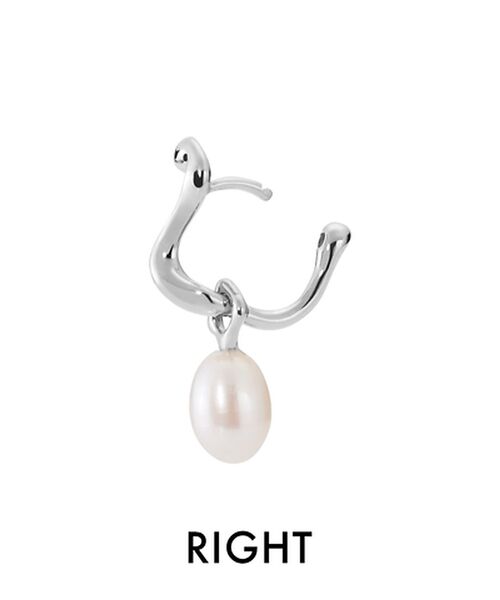 DESIGNWORKS / デザインワークス ピアス・イヤリング | 【MARIA BLACK/マリアブラック 】Lngebro Huggie Sil | 詳細3