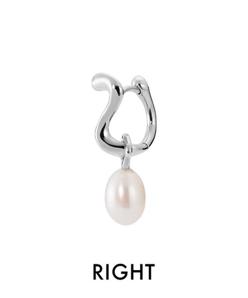 DESIGNWORKS / デザインワークス ピアス・イヤリング | 【MARIA BLACK/マリアブラック 】Lngebro Huggie Sil | 詳細4