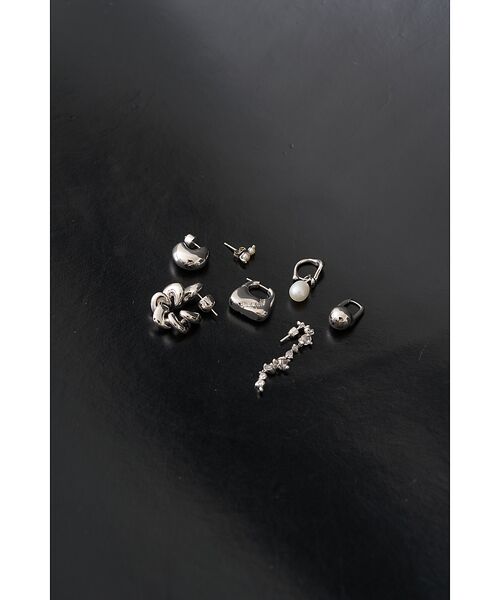 DESIGNWORKS / デザインワークス ピアス・イヤリング | 【MARIA BLACK/マリアブラック 】Lngebro Huggie Sil | 詳細6