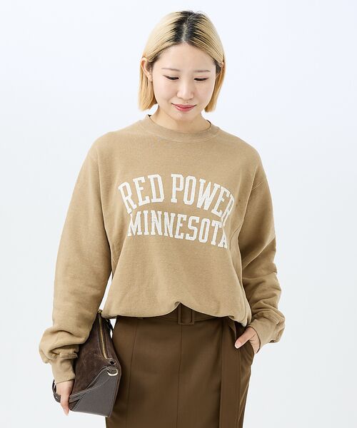 DESIGNWORKS / デザインワークス スウェット | 【REMI ELIEF/レミレリーフ】SP加⼯3⾶び裏⽑別注スウェット RED | 詳細1