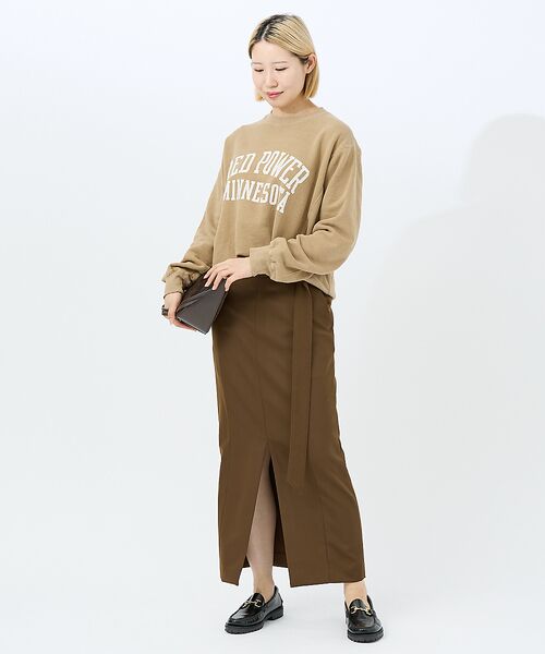 DESIGNWORKS / デザインワークス スウェット | 【REMI ELIEF/レミレリーフ】SP加⼯3⾶び裏⽑別注スウェット RED | 詳細4