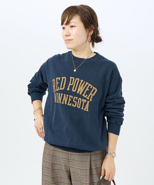 DESIGNWORKS / デザインワークス スウェット | 【REMI ELIEF/レミレリーフ】SP加⼯3⾶び裏⽑別注スウェット RED | 詳細12