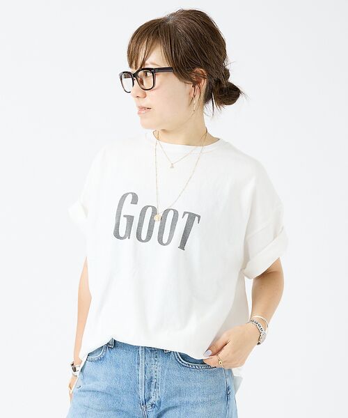 DESIGNWORKS / デザインワークス Tシャツ | 【REMI RELIEF/レミレリーフ】 16/-天竺 GOOTプリントTシャツ | 詳細2