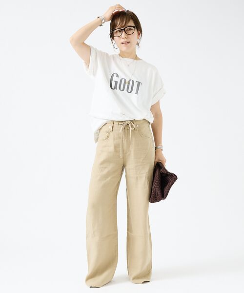 DESIGNWORKS / デザインワークス Tシャツ | 【REMI RELIEF/レミレリーフ】 16/-天竺 GOOTプリントTシャツ | 詳細4