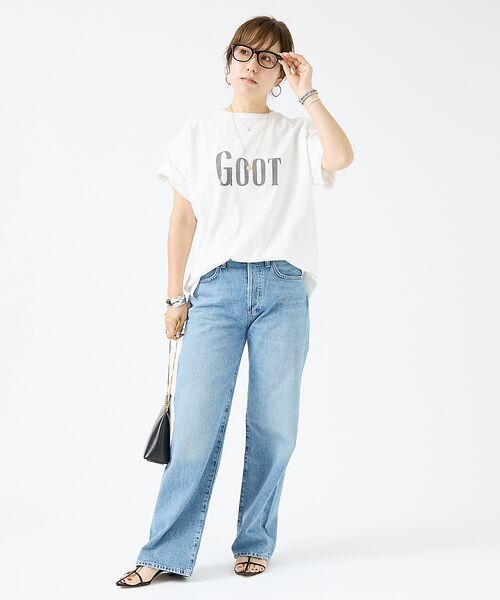 DESIGNWORKS / デザインワークス Tシャツ | 【REMI RELIEF/レミレリーフ】 16/-天竺 GOOTプリントTシャツ | 詳細5