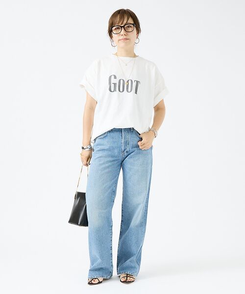 DESIGNWORKS / デザインワークス Tシャツ | 【REMI RELIEF/レミレリーフ】 16/-天竺 GOOTプリントTシャツ | 詳細6