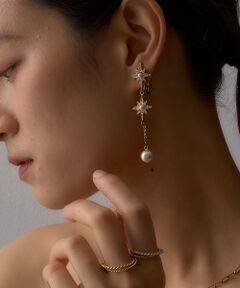ピアス mari53 S925 WHITE SILVER PIERCE