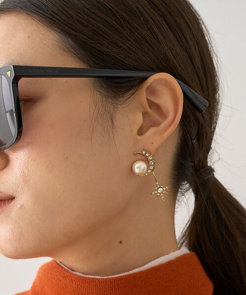 DESIGNWORKS / デザインワークス ピアス・イヤリング | 【ADER.bijoux/アデルビジュー】 STAR moon perce　ピア | 詳細4