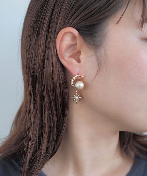 DESIGNWORKS / デザインワークス ピアス・イヤリング | 【ADER.bijoux/アデルビジュー】 STAR moon perce　ピア | 詳細7