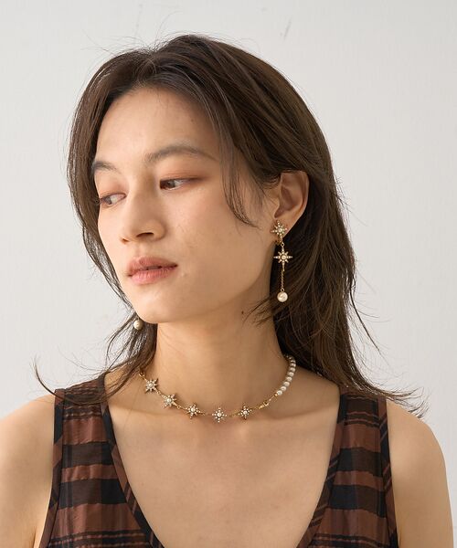 ADER.bijoux/アデルビジュー】 pearl short NK パール