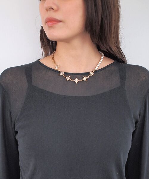 ADER.bijoux/アデルビジュー】 pearl short NK パール