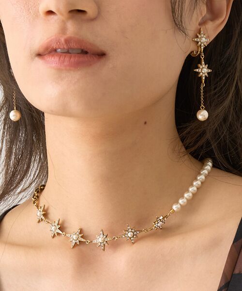 DESIGNWORKS/デザインワークス 【ADER.bijoux/アデルビジュー】 pearl short NK パール ゴールド F DESIGNWORKS/デザインワークス 【ADER.bijoux/アデルビジュー】 pearl short NK パール ゴールド F