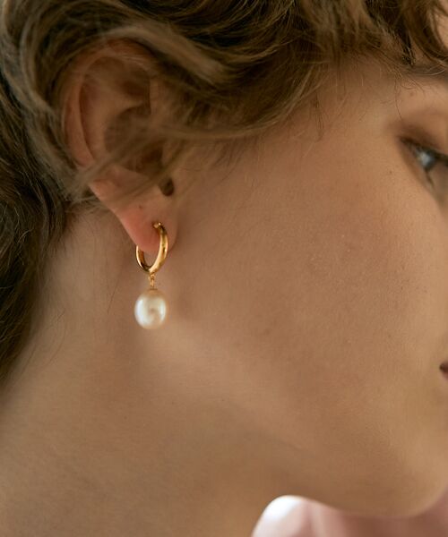 DESIGNWORKS / デザインワークス ピアス・イヤリング | 【MARIHA/マリハ 】月の夢 フープピアスS | 詳細2