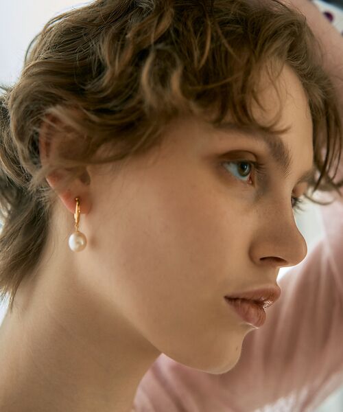 DESIGNWORKS / デザインワークス ピアス・イヤリング | 【MARIHA/マリハ 】月の夢 フープピアスS | 詳細3