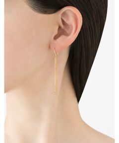 DESIGNWORKS / デザインワークス ピアス・イヤリング | 【MARIHA/マリハ】雨音 ピアス イエローゴールド 5cm【K18YG】