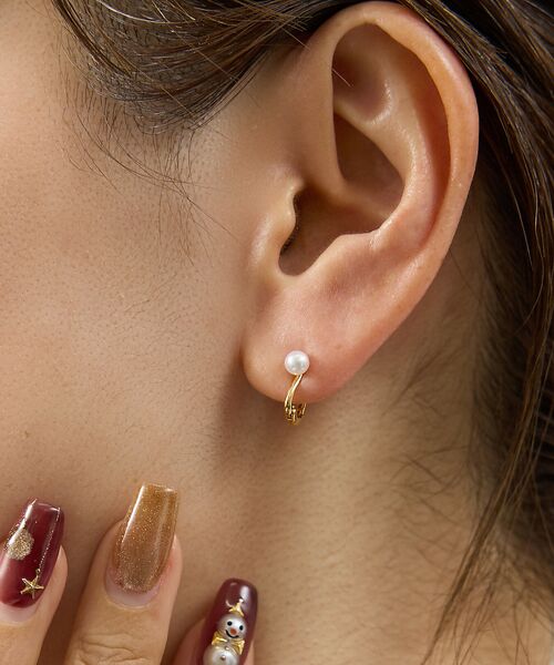 DESIGNWORKS / デザインワークス ピアス・イヤリング | 【MARIHA/マリハ】月の夢 イヤリングS 　ゴールド | 詳細1