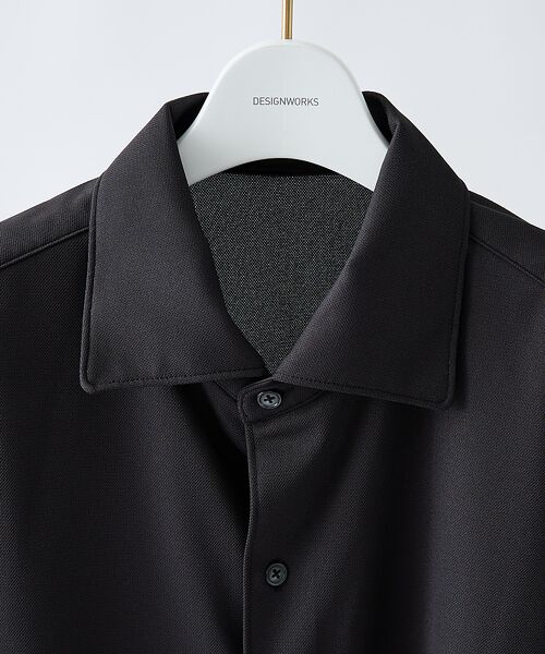 DESIGNWORKS / デザインワークス シャツ・ブラウス | 【速乾性】ワンピースワイドカラー 半袖シャツ | 詳細3