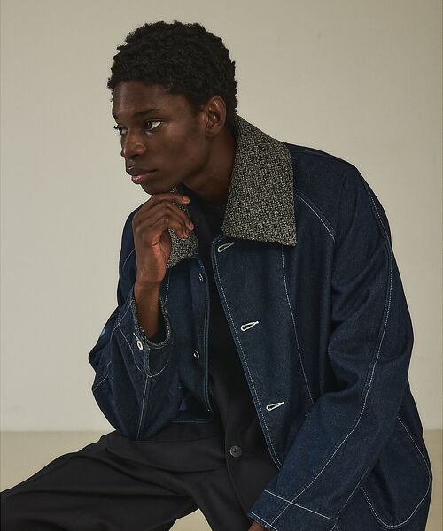 DESIGNWORKS / デザインワークス ブルゾン | デタッチャブルカラー デニムブルゾン/ジャケット | 詳細17