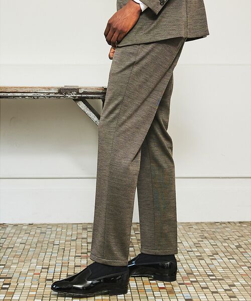 DESIGNWORKS / デザインワークス スラックス・ドレスパンツ | 【セットアップ対応】ダブルジャガード ジャージ パンツ/スラックス | 詳細2