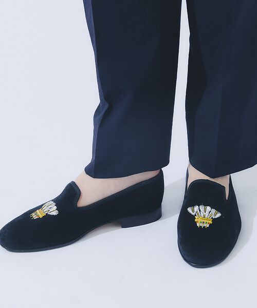 DESIGNWORKS / デザインワークス フラットシューズ | 【別注】Tricker’s Churchill ベルベット シューズ | 詳細18