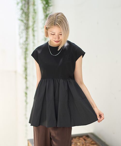 DESIGNWORKS / デザインワークス シャツ・ブラウス | ドッキングペプラムプルオーバー | 詳細11