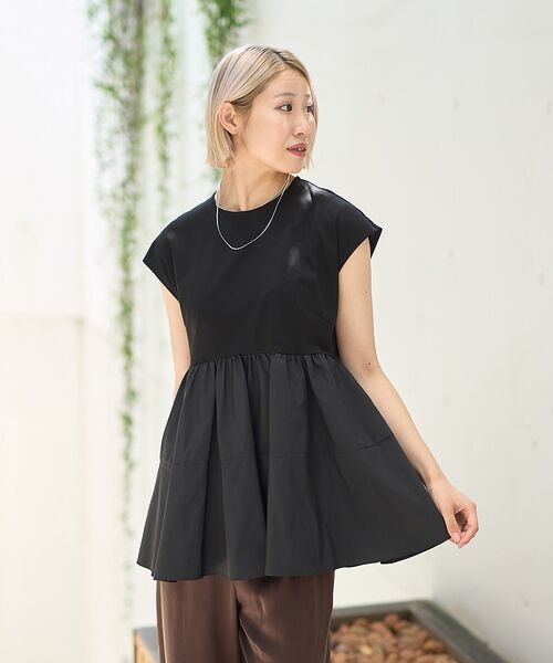 DESIGNWORKS / デザインワークス シャツ・ブラウス | ドッキングペプラムプルオーバー | 詳細12