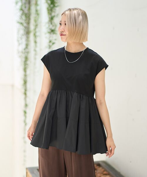 DESIGNWORKS / デザインワークス シャツ・ブラウス | ドッキングペプラムプルオーバー | 詳細13