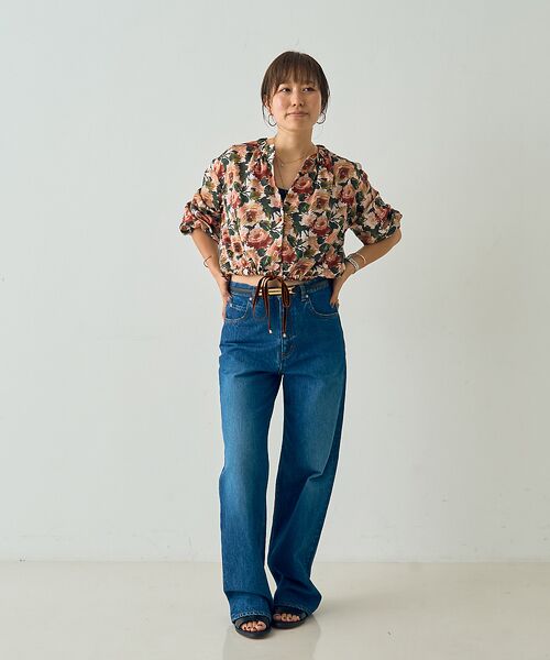 DESIGNWORKS / デザインワークス シャツ・ブラウス | 【セットアップ対応】【BEAUVET/ボーヴェット 】フラワープリントショートブ | 詳細12