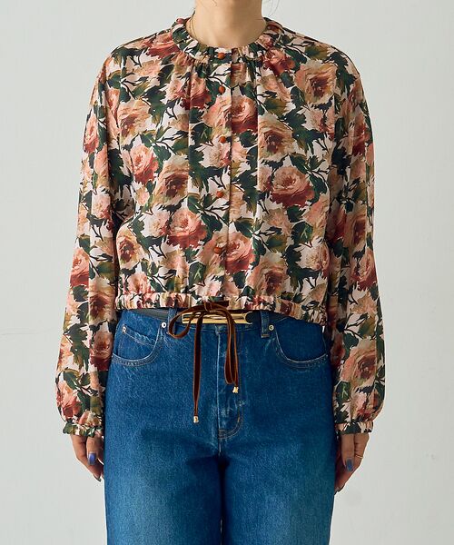 DESIGNWORKS / デザインワークス シャツ・ブラウス | 【セットアップ対応】【BEAUVET/ボーヴェット 】フラワープリントショートブ | 詳細13