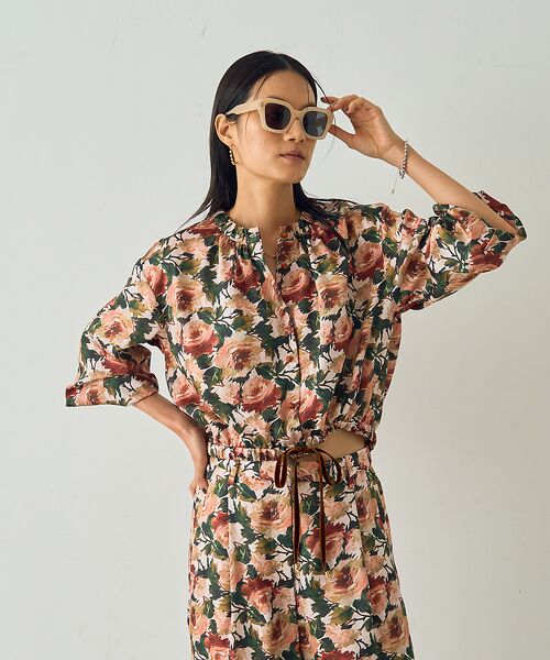 DESIGNWORKS / デザインワークス シャツ・ブラウス | 【セットアップ対応】【BEAUVET/ボーヴェット 】フラワープリントショートブ | 詳細2