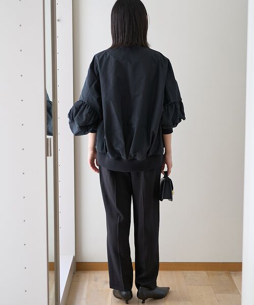 DESIGNWORKS / デザインワークス ブルゾン | 【BEAUVET /ボーヴェット】レースコンビブライトタフタブルゾン | 詳細15