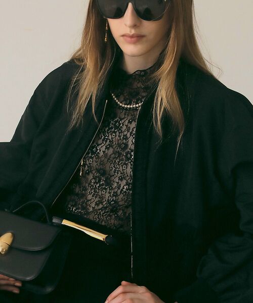 DESIGNWORKS / デザインワークス ブルゾン | 【BEAUVET /ボーヴェット】レースコンビブライトタフタブルゾン | 詳細2