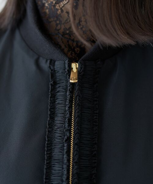 DESIGNWORKS / デザインワークス ブルゾン | 【BEAUVET /ボーヴェット】レースコンビブライトタフタブルゾン | 詳細24