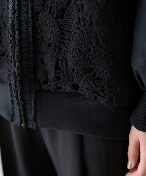 DESIGNWORKS / デザインワークス ブルゾン | 【BEAUVET /ボーヴェット】レースコンビブライトタフタブルゾン | 詳細25