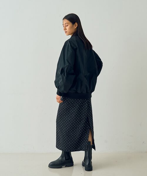 DESIGNWORKS / デザインワークス ブルゾン | 【BEAUVET /ボーヴェット】レースコンビブライトタフタブルゾン | 詳細8