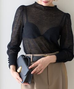 DESIGNWORKS / デザインワークス ニット・セーター | 【BEAUVET/ボーヴェット 】シアーモヘアボトルネックニット