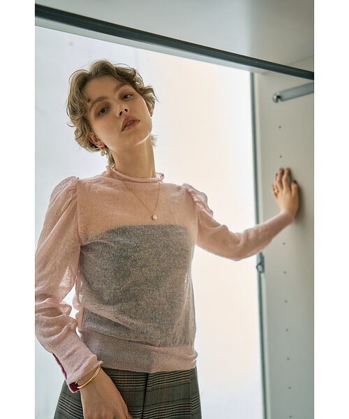 DESIGNWORKS / デザインワークス ニット・セーター | 【BEAUVET/ボーヴェット 】シアーモヘアボトルネックニット | 詳細1