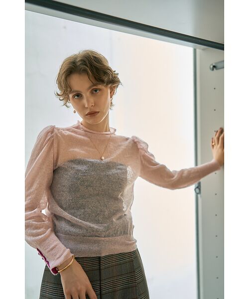 DESIGNWORKS / デザインワークス ニット・セーター | 【BEAUVET/ボーヴェット 】シアーモヘアボトルネックニット | 詳細3