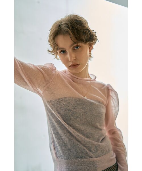 DESIGNWORKS / デザインワークス ニット・セーター | 【BEAUVET/ボーヴェット 】シアーモヘアボトルネックニット | 詳細4