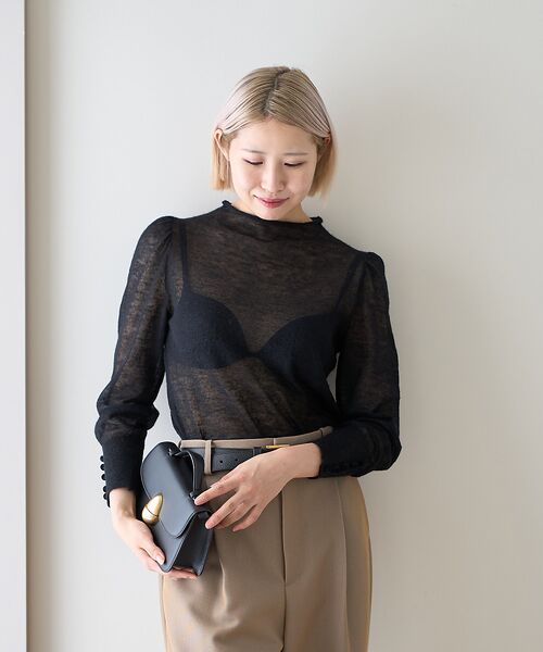 DESIGNWORKS / デザインワークス ニット・セーター | 【BEAUVET/ボーヴェット 】シアーモヘアボトルネックニット | 詳細11