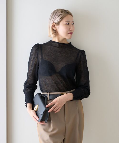 DESIGNWORKS / デザインワークス ニット・セーター | 【BEAUVET/ボーヴェット 】シアーモヘアボトルネックニット | 詳細12
