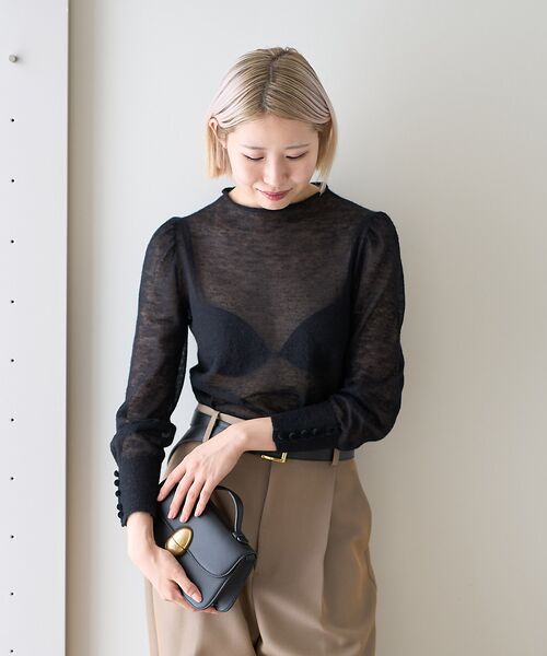DESIGNWORKS / デザインワークス ニット・セーター | 【BEAUVET/ボーヴェット 】シアーモヘアボトルネックニット | 詳細14