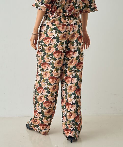 DESIGNWORKS / デザインワークス パンツ | 【セットアップ対応】【BEAUVET/ボーヴェット 】フラワープリントワイドパン | 詳細3