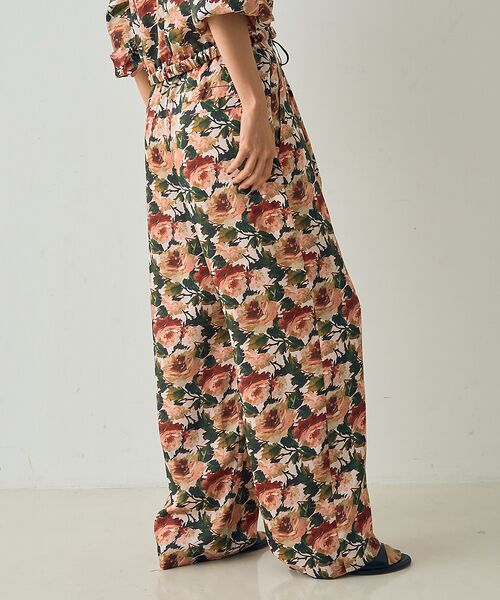 DESIGNWORKS / デザインワークス パンツ | 【セットアップ対応】【BEAUVET/ボーヴェット 】フラワープリントワイドパン | 詳細4