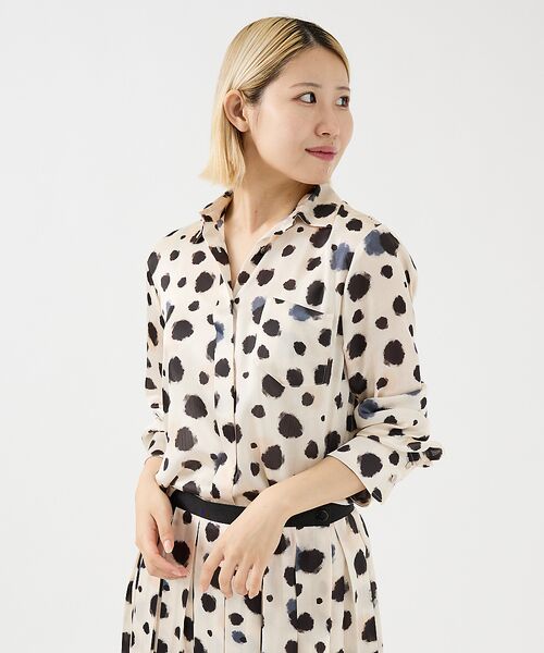 DESIGNWORKS / デザインワークス シャツ・ブラウス | 【セットアップ対応】イタリアンファブリックランダムドットシャツ | 詳細11