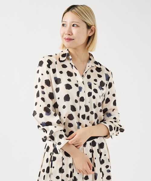 DESIGNWORKS / デザインワークス シャツ・ブラウス | 【セットアップ対応】イタリアンファブリックランダムドットシャツ | 詳細12