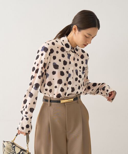 DESIGNWORKS / デザインワークス シャツ・ブラウス | 【セットアップ対応】イタリアンファブリックランダムドットシャツ | 詳細3