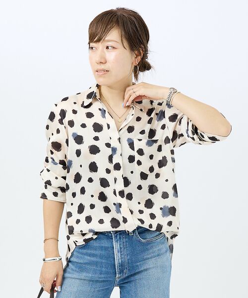 DESIGNWORKS / デザインワークス シャツ・ブラウス | 【セットアップ対応】イタリアンファブリックランダムドットシャツ | 詳細9