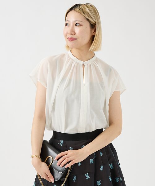 DESIGNWORKS / デザインワークス シャツ・ブラウス | シアーボイルボウタイブラウス | 詳細1