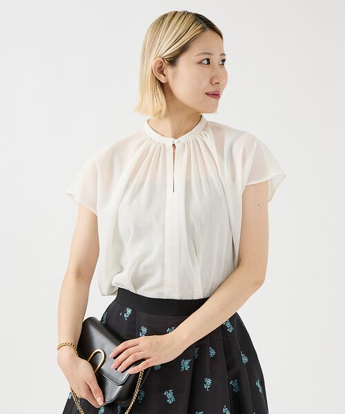 DESIGNWORKS / デザインワークス シャツ・ブラウス | シアーボイルボウタイブラウス | 詳細2